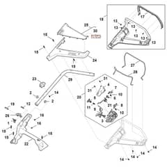Stihl RMA443.3 V - Handle - Parts Diagram