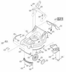 Genuine Stihl RMA448.0 TC / B - Housing, Front axle
