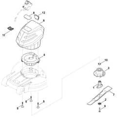 Stihl RMA448.0 PC - Engine, Blade - Parts Diagram