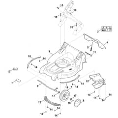 Stihl RMA448.1 PC - Housing, Front Axle - Parts Diagram