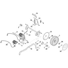 Stihl RMA448.2 VC - Chassis, Height Adjustment - Parts Diagram