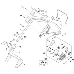 Stihl RMA448.2 VC - Handle - Parts Diagram