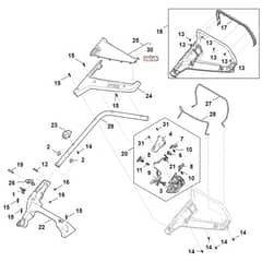 Stihl RMA448.3 V - Handle - Parts Diagram