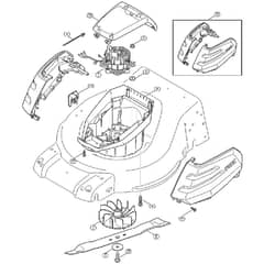Genuine Stihl RMA510 / B - Electric motor, Blade