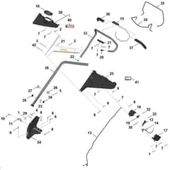 Stihl RMA750.0 V - Front Height Adjustment, Front Wheel - Parts Diagram