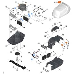 Stihl RMA756.0 V - Engine, Blade - Parts Diagram