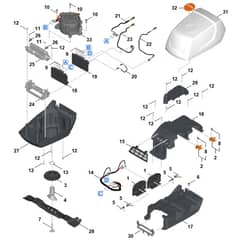Stihl RMA7.0 RV - Engine, Blade - Parts Diagram