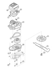 Genuine Stihl RME339 / D - Engine, blade