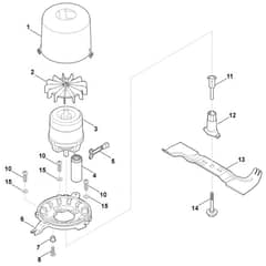 Stihl RME545.0 C - Engine, Blade - Parts Diagram