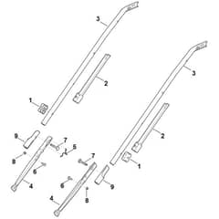 Stihl RME545.0 C - Handle Lower Part - Parts Diagram