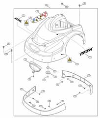 Genuine Stihl RMI422.1 / A - Machine cover
