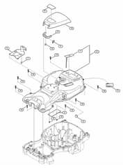 Genuine Stihl RMI422.1 P / B - Housing upper part