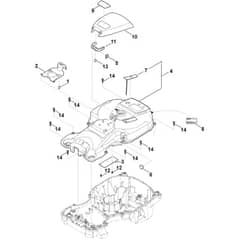 Stihl RMI522.0 C - Housing Upper Part - Parts Diagram