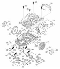 Genuine Stihl RMI632.1 C / C - Lower housing, chassis