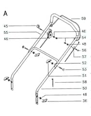 Husqvarna ROYAL 48 BRIGGS & STRATTON - Handle & Controls