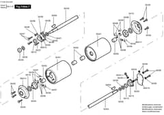 Atco Royale 20 - F016310042 - Rear Roller Assembly
