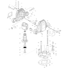 Makita RP0900 - Router - Power Tool Diagram