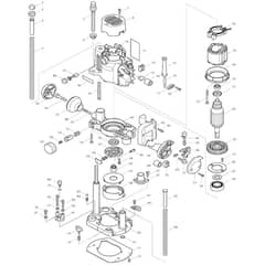 Makita RP0910 - Router 8mm - Power Tool Diagram