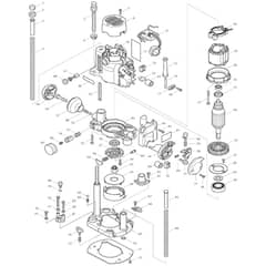 Makita RP1110C - Router 8mm - Power Tool Diagram