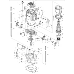Makita RP2300FC - Router - Power Tool Diagram