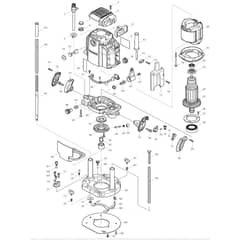 Makita RP2301FC - Router - Power Tool Diagram