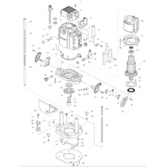 Makita RP2302FC - Router - Power Tool Diagram