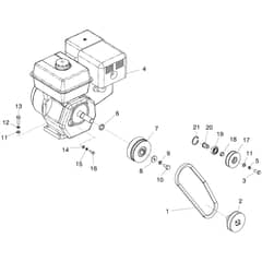 Belle RPC 35 - Engine & Drive Kit (Honda)