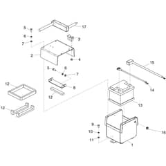 Belle RPC 60 - Battery Holder