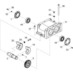 Belle RPX 35 - Gearbox Assembly 2 (Up To S.N. 161205099049)