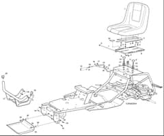 Hayter Heritage RS17-102H - 149C (149C001001 - 149C099999) - Seat Assembly