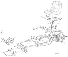 Hayter Heritage RS17-102H - 149D (149D260000001 - 149D260999999) - Seat Assembly