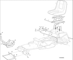 Hayter Heritage RS82H - 148A (148A001001 - 148A099999) - Seat Assembly