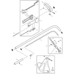 Makita RST250 - String Trimmer - Power Tool 01 Diagram