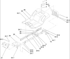 Hayter RT380H - 135E (135E280000001 - 135E280999999) - Fixed Steering Assy