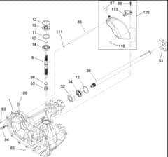 Hayter RT380H - 135E (135E280000001 - 135E280999999) - Main Housing - Transaxle 104-1760