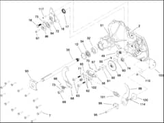 Hayter RT380H - 135E (135E280000001 - 135E280999999) - Side Housing - Transaxle 104-1760