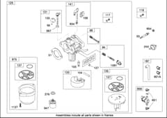 Hayter RT380H - 135E (135E290000001 - 135E290999999) - Carb (Nikki) B&S 31E777-0130-E1