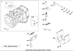 Hayter RT380H - 135E (135E290000001 - 135E290999999) - Cylinder Assy B&S 31E777-0130-E1