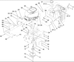 Hayter RT380H - 135E (135E290000001 - 135E290999999) - Engine Component Assy