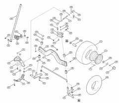 Genuine Stihl RT4082.1 / F - Steering, front wheel