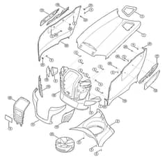 Genuine Stihl RT4097.0 SX / D - Engine hood