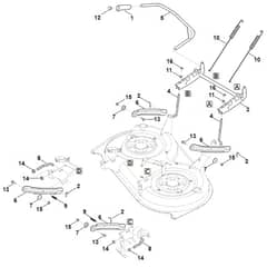 Stihl RT4097.1 SX - Height Adjustment - Parts Diagram