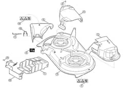 Genuine Stihl RT4112.0 S / K - Mowing deck housing