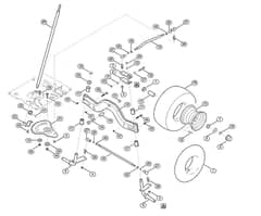 Genuine Stihl RT5097.0 C / E - Steering, front wheel