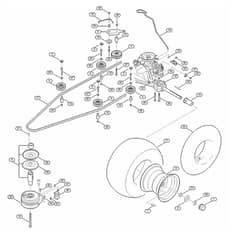 Genuine Stihl RT5097.0 C / I - Gearbox, rear wheel, blade clutch