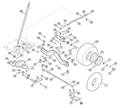 Genuine Stihl RT5097.0 Z / E - Steering, front wheel