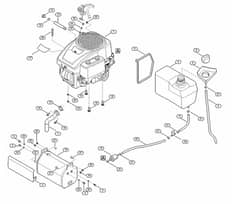 Genuine Stihl RT5097.1 / H - Engine, tank