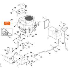 Stihl RT5097.1Z - Engine, Tank - Parts Diagram
