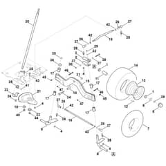 Stihl RT5097.1Z - Steering, Front Wheel - Parts Diagram