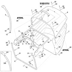 Stihl RT5112.0 Z - Grass Catcher Bag - Parts Diagram